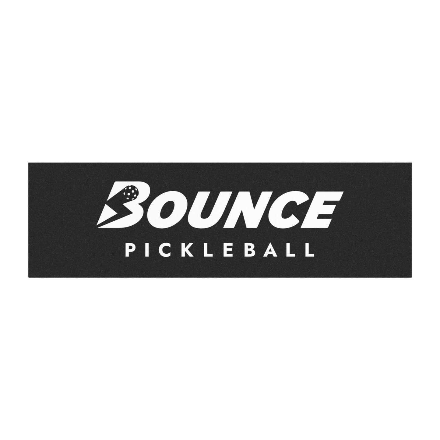 Car Magnet — "Bounce Pickleball" Black Logo Magnetic Decal