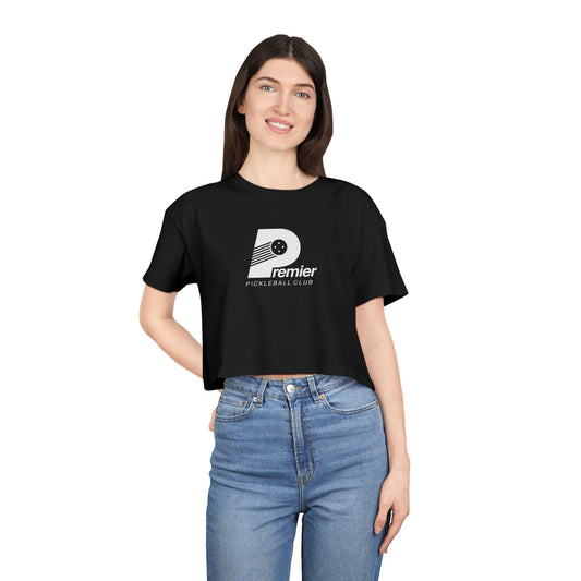 Premier Pickleball Women's Crop Tee — Casual Athletic Crop Top for Pickleball Players