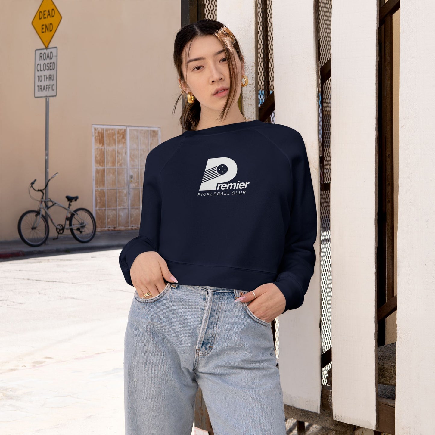 Premier Pickleball Cropped Pullover — Women's Casual Athletic Fleece