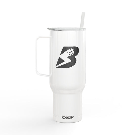 40oz Engraved Insulated Tumbler with Lid — Sports Logo Travel Mug