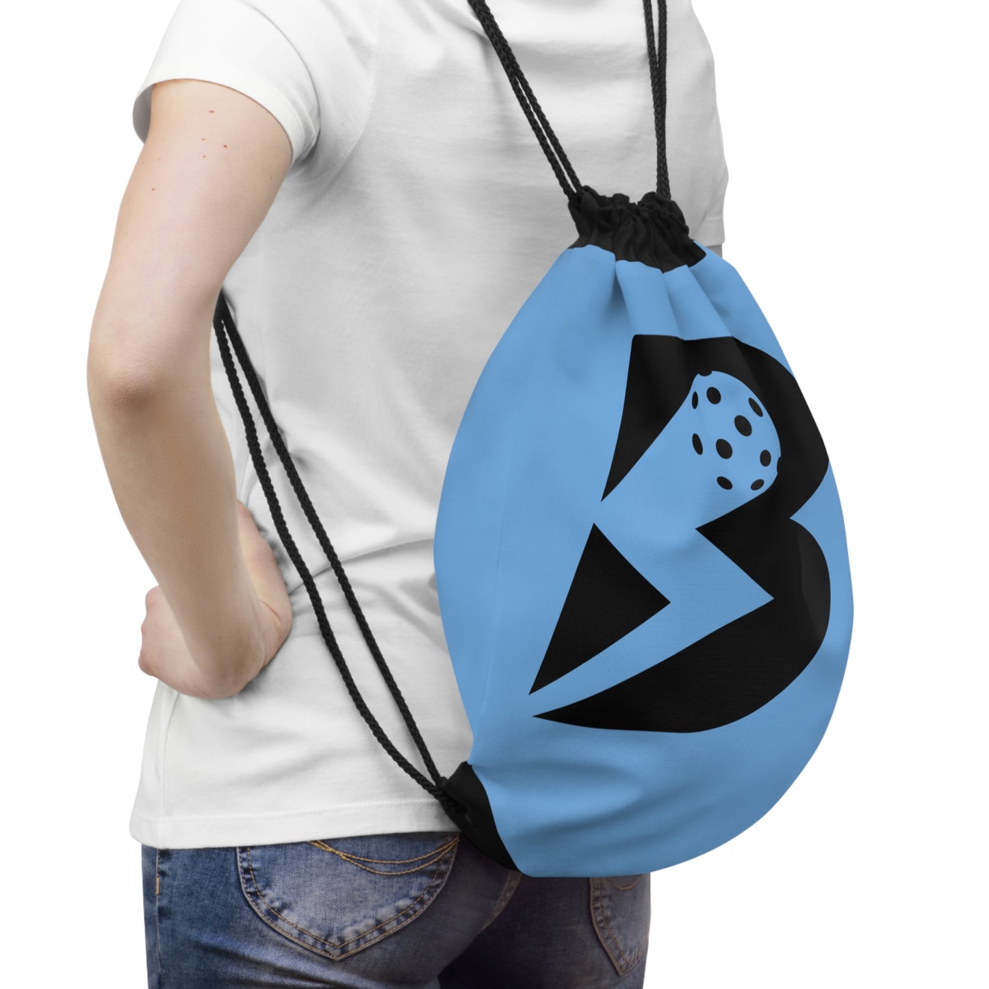 Drawstring Bag — Pickleball Logo Sports Cinch Pack