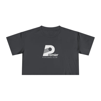 Premier Pickleball Women's Crop Tee — Casual Athletic Crop Top for Pickleball Players