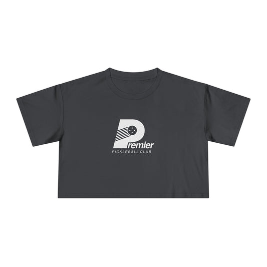 Premier Pickleball Women's Crop Tee — Casual Athletic Crop Top for Pickleball Players