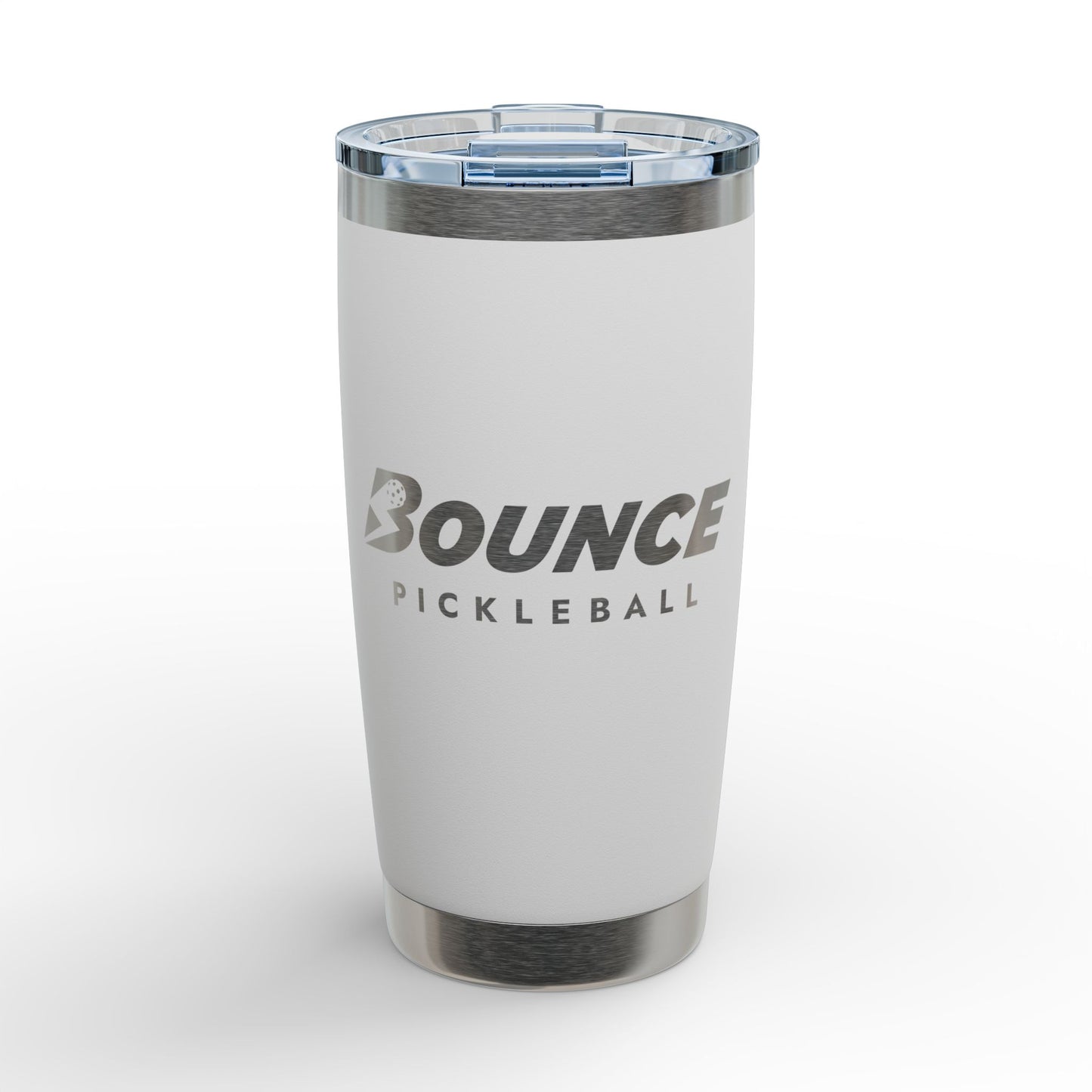 Bounce Pickleball 20oz Engraved Tumbler — Insulated Stainless Steel Travel Cup