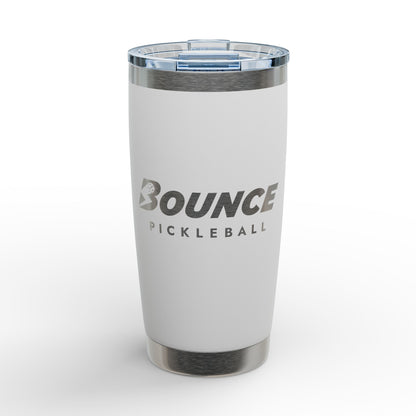 Bounce Pickleball 20oz Engraved Tumbler — Insulated Stainless Steel Travel Cup