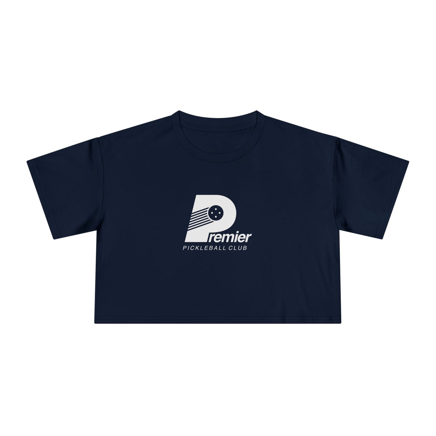 Premier Pickleball Women's Crop Tee — Casual Athletic Crop Top for Pickleball Players