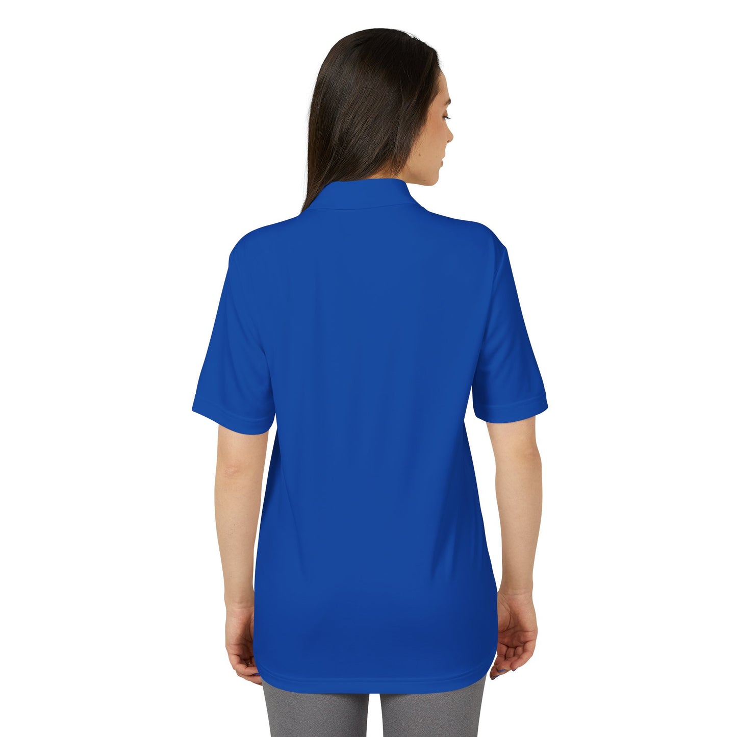 Performance Polo — Blue 'B' Logo Golf & Work Shirt