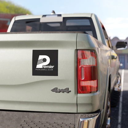 Magnet — "Premier Pickleball" Black Logo Magnetic Decal