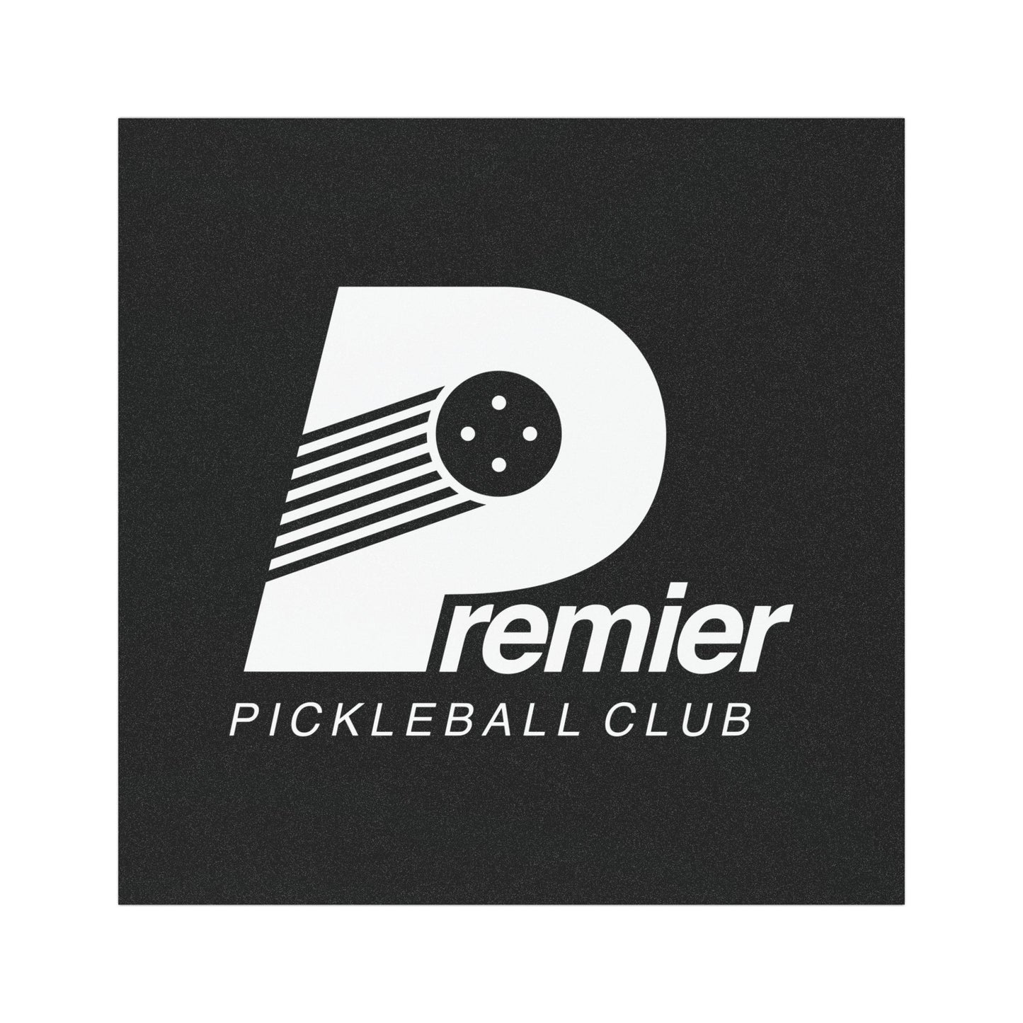 Magnet — "Premier Pickleball" Black Logo Magnetic Decal