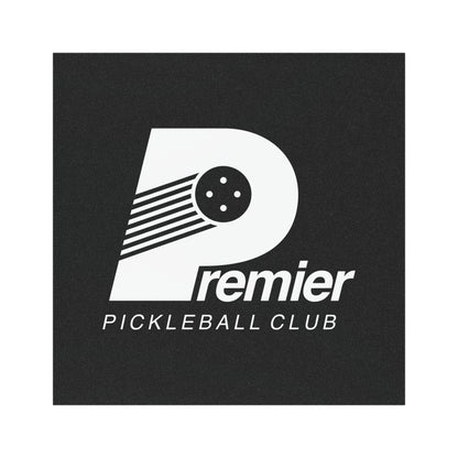 Magnet — "Premier Pickleball" Black Logo Magnetic Decal