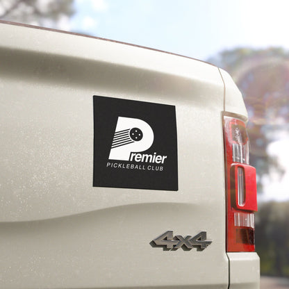 Magnet — "Premier Pickleball" Black Logo Magnetic Decal