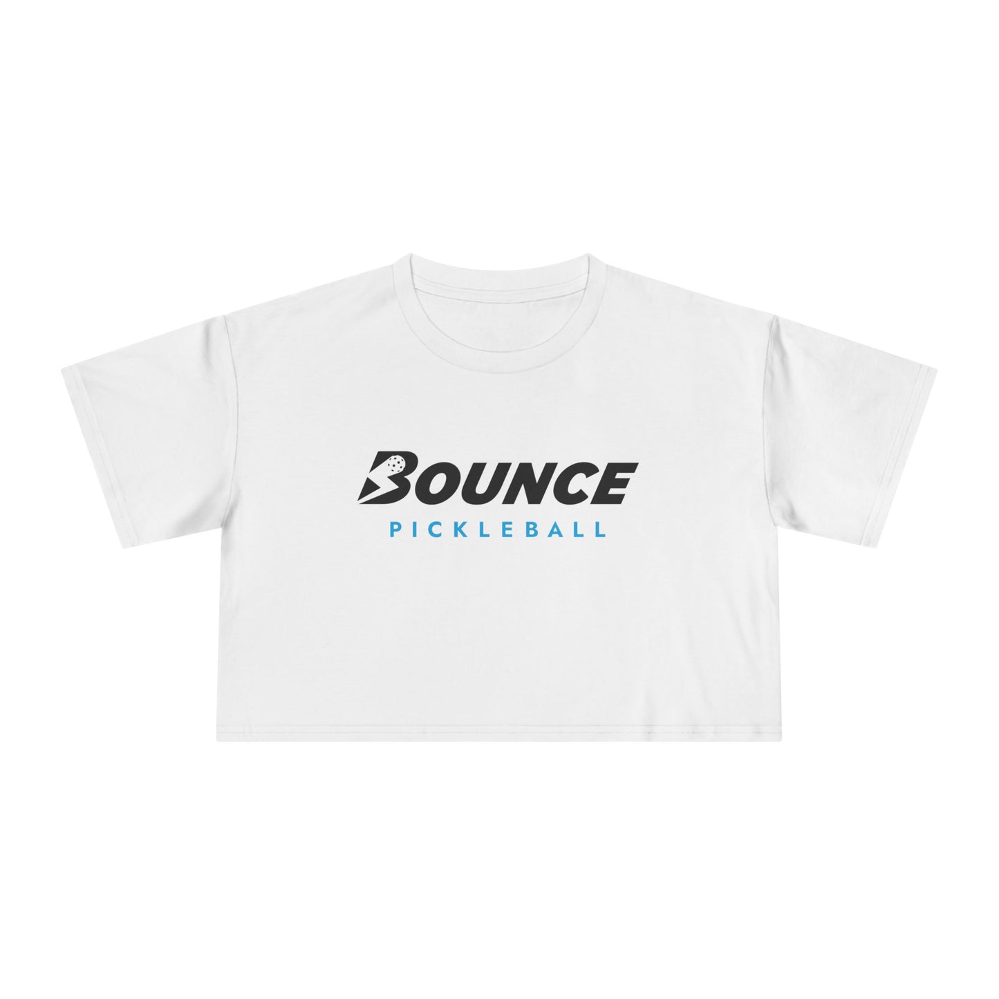 Bounce Pickleball Women's Crop Tee — Casual Athletic Crop Top for Pickleball Players