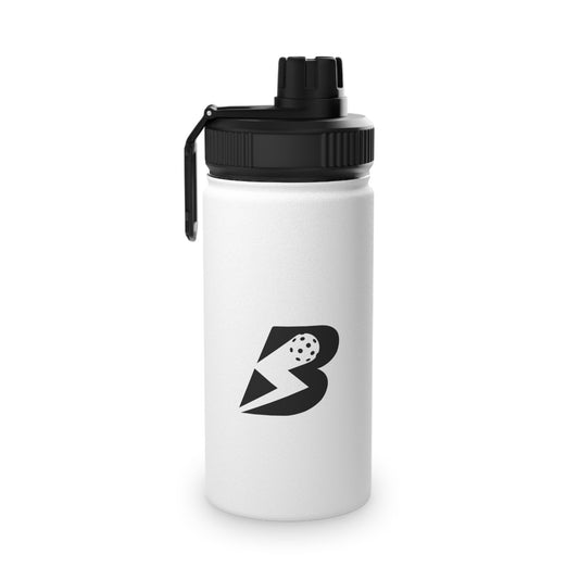 Motivational Sports Water Bottle - Stainless Steel Sports Lid, 'Believe' Fitness Hydration Bottle
