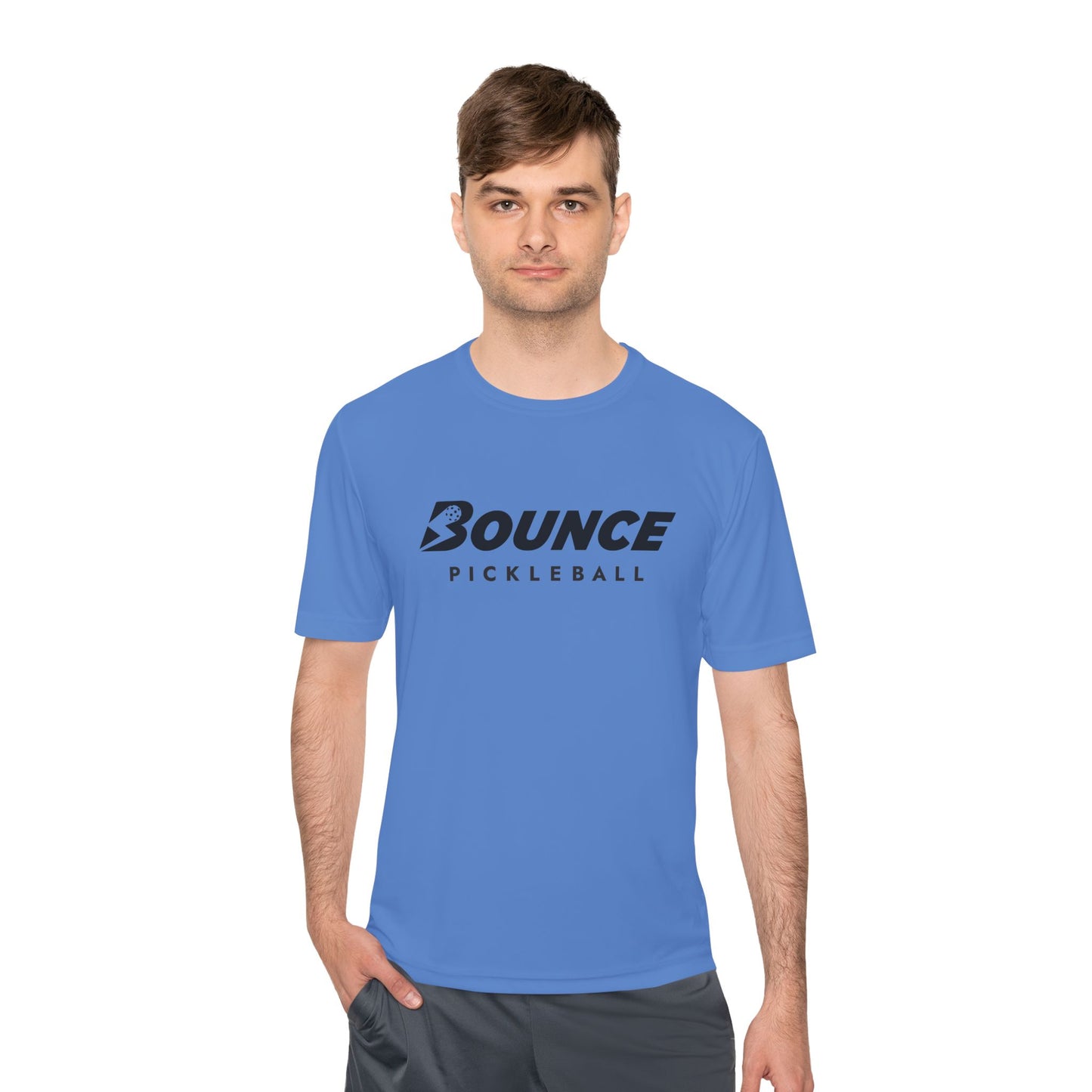 Bounce Pickleball Moisture-Wicking Tee — Athletic Pickleball Shirt