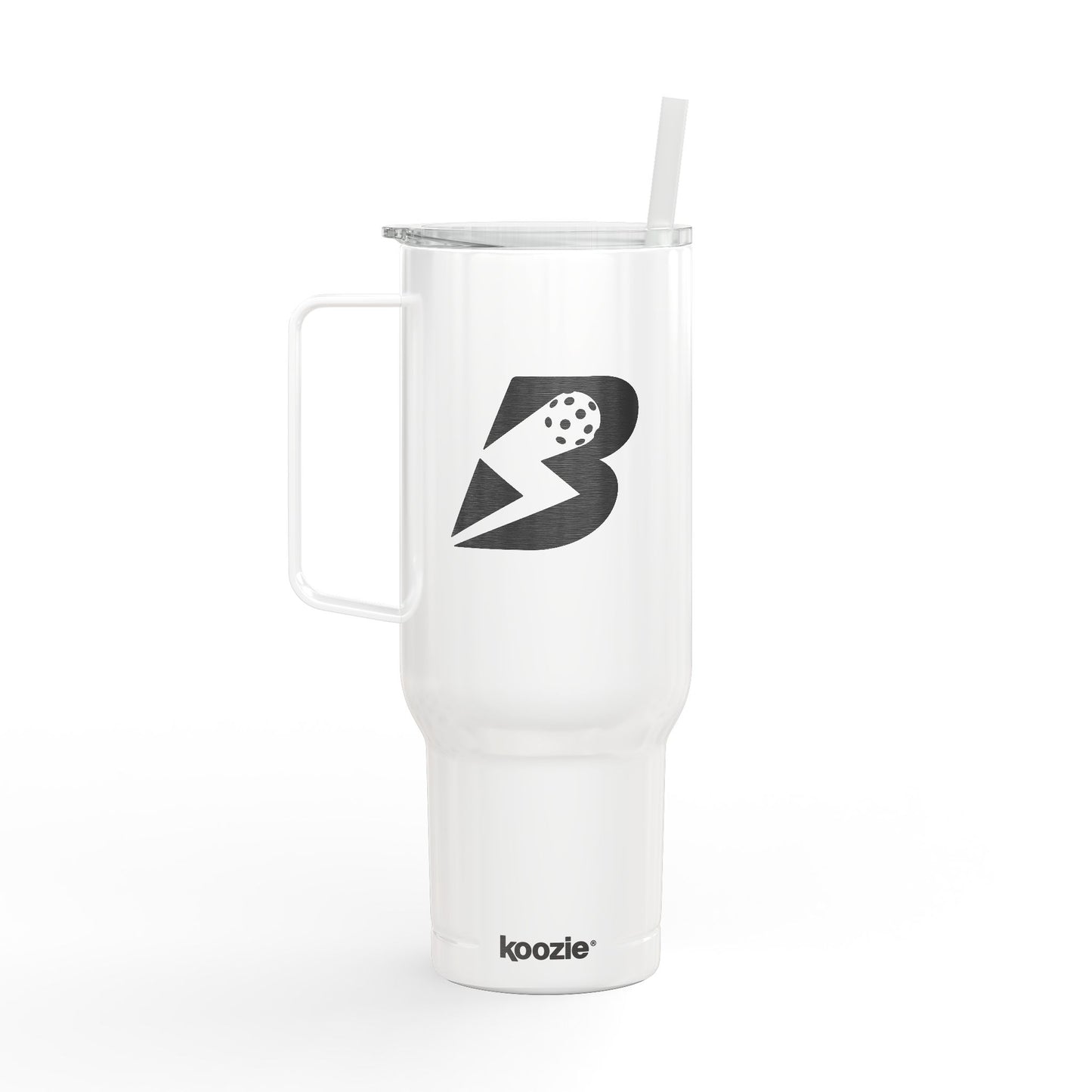 40oz Engraved Insulated Tumbler with Lid — Sports Logo Travel Mug