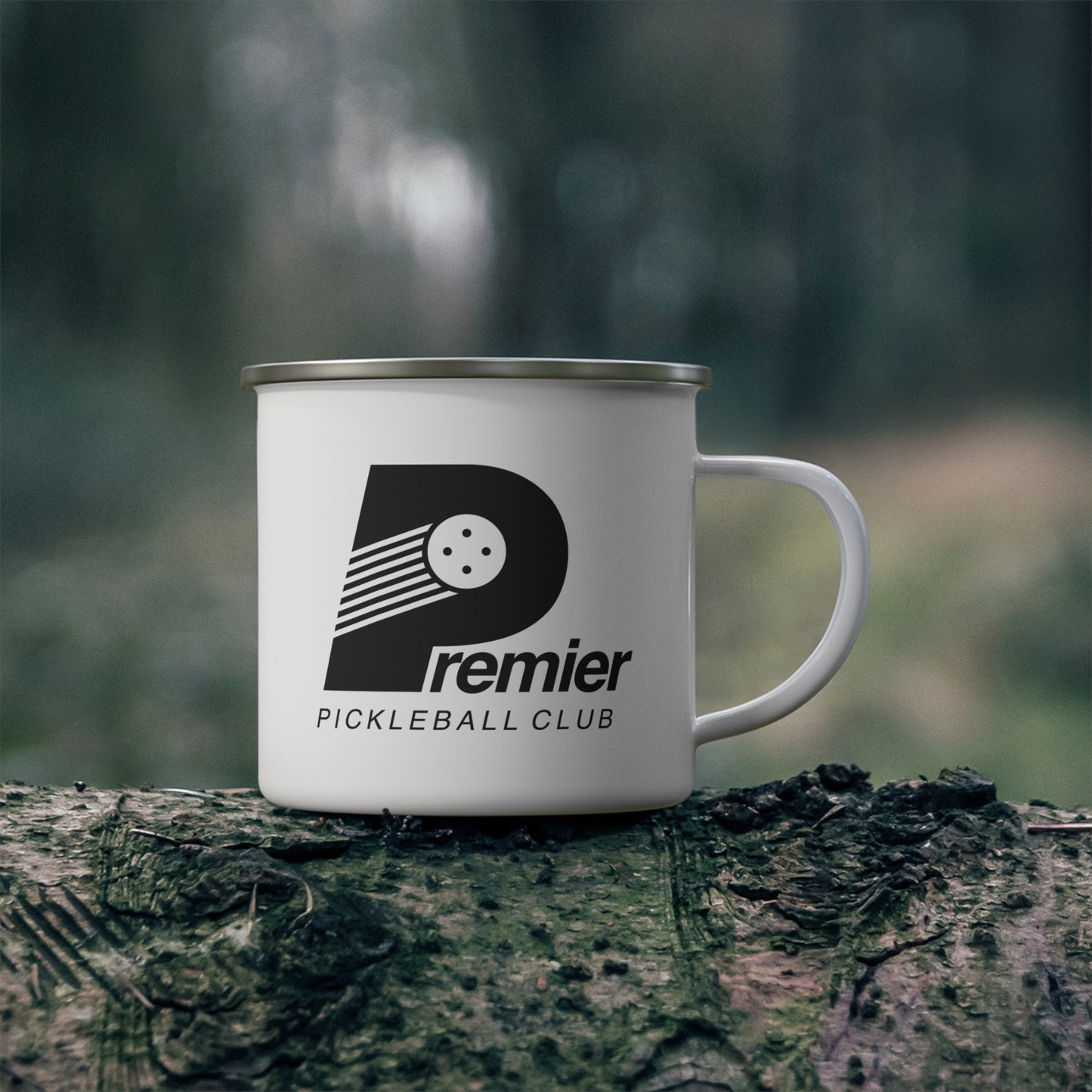 Enamel Mug - Premier Pickleball Logo Camping Cup