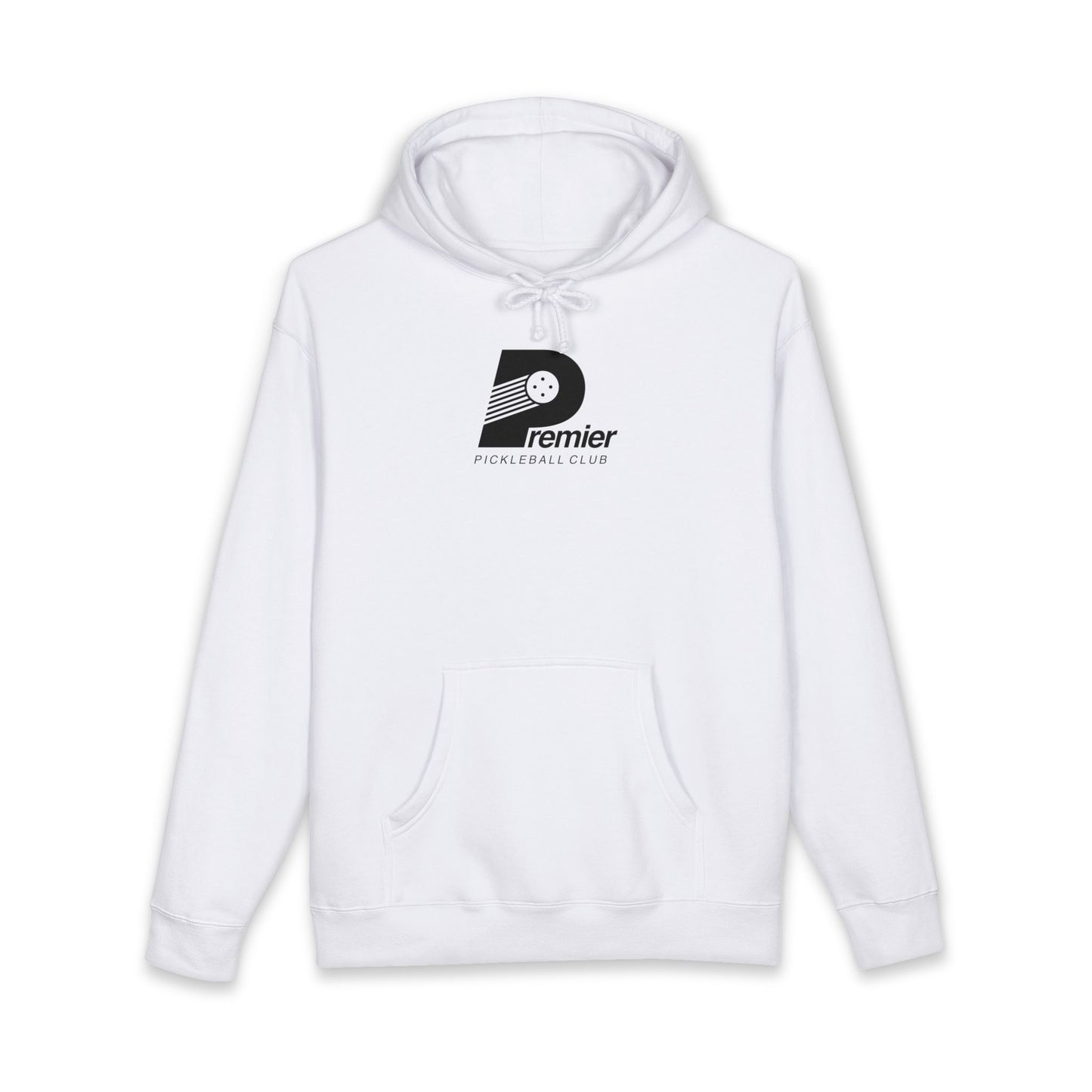 Premier Pickleball Unisex Heavyweight Hooded Sweatshirt - White