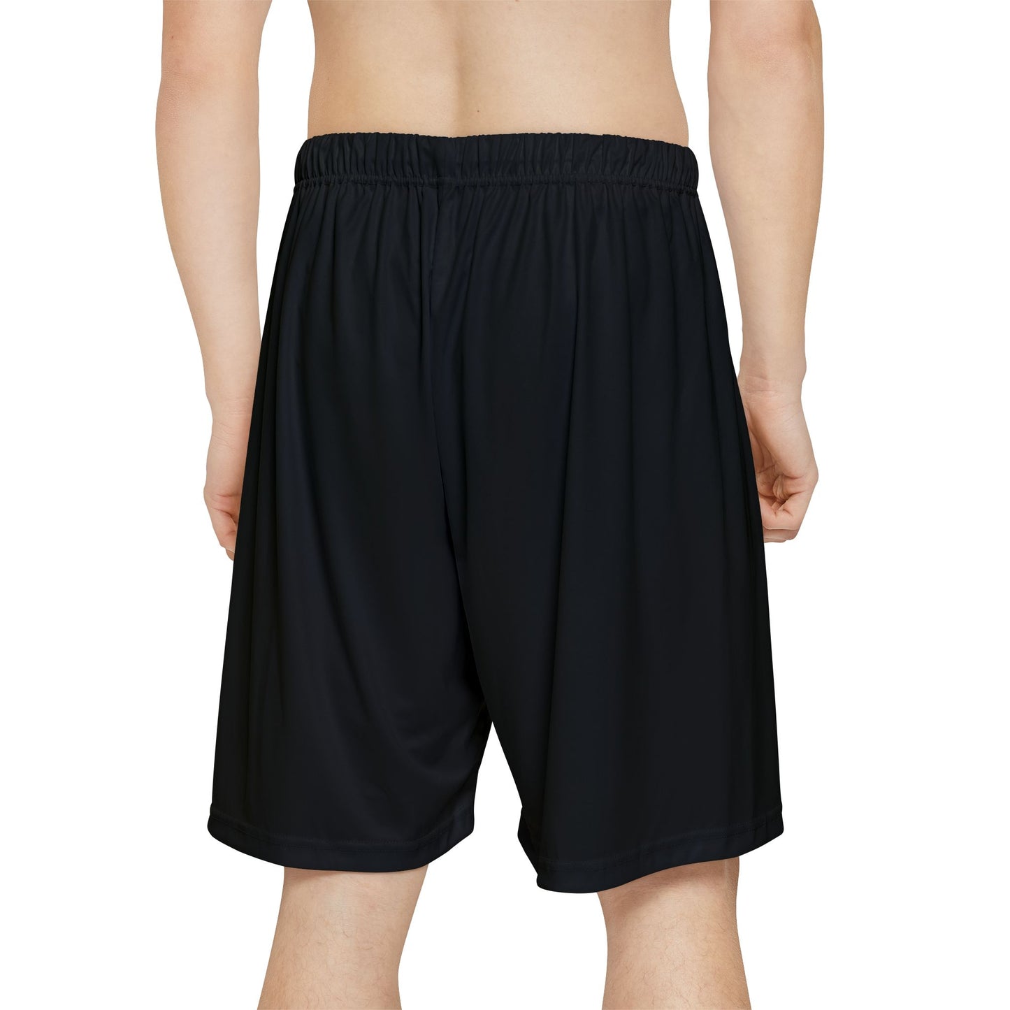 Men’s Athletic Shorts — Black Sports Shorts with 'B' Logo