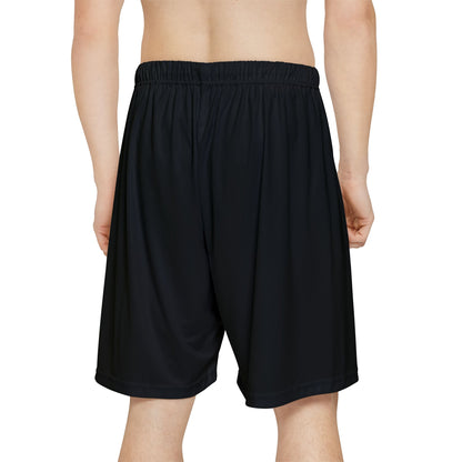 Men’s Athletic Shorts — Black Sports Shorts with 'B' Logo