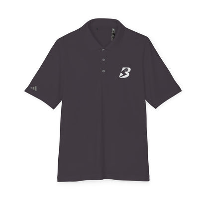 Performance Polo — Blue 'B' Logo Golf & Work Shirt