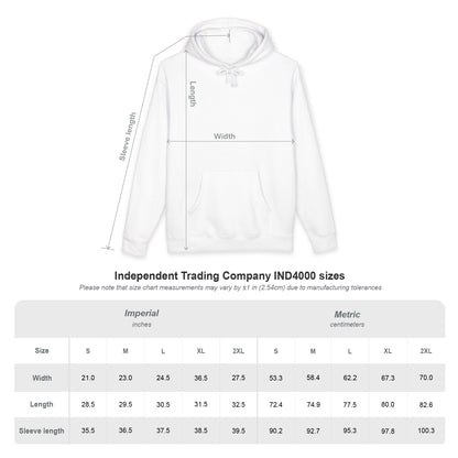 Premier Pickleball Unisex Heavyweight Hooded Sweatshirt - White
